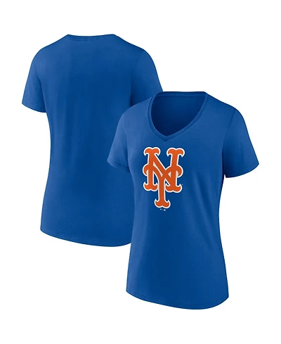 Logo Athletic Women's Royal New York Mets V-Neck T-Shirt