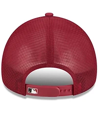 New Era Men's Dark Red Arizona Diamondbacks 2026 Batting Practice Apex 9FORTY Adjustable Trucker Hat