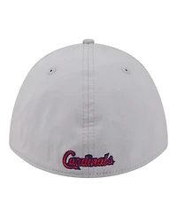New Era Men's Gray St. Louis Cardinals Patch 39THIRTY A-Frame M-Crown Perforated Flex Hat