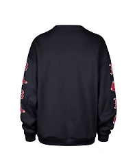 '47 Brand Women's Black Boston Red Sox Trendy Team Go Big Oversized Sweatshirt