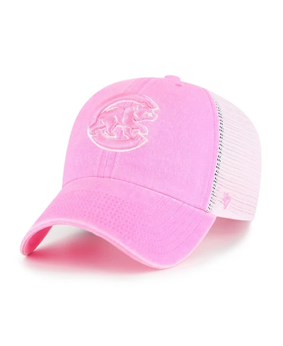 '47 Brand Women's Pink Chicago Cubs Summer Fun Trucker Clean Up Adjustable Hat