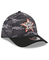 New Era Men's Black Houston Astros Camo 39THIRTY A-Frame Flex Hat