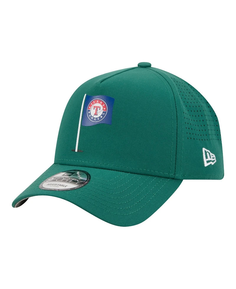 New Era Men's Green Texas Rangers Pin Seeker 9FORTY A-Frame Adjustable Hat
