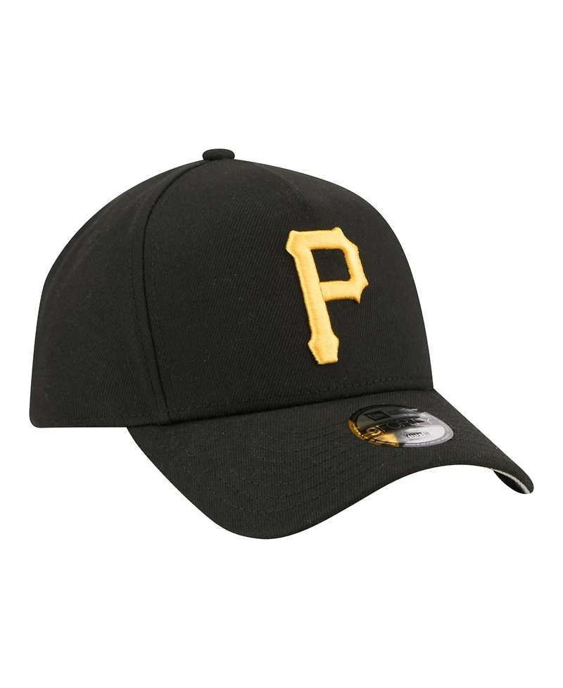New Era Big Boys and Girls Black Pittsburgh Pirates 9FORTY A-Frame Adjustable Hat