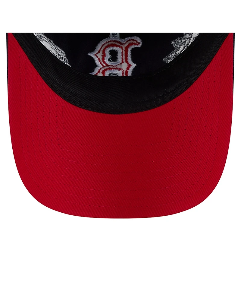 New Era Women's Navy Boston Red Sox Roses 9TWENTY Adjustable Hat