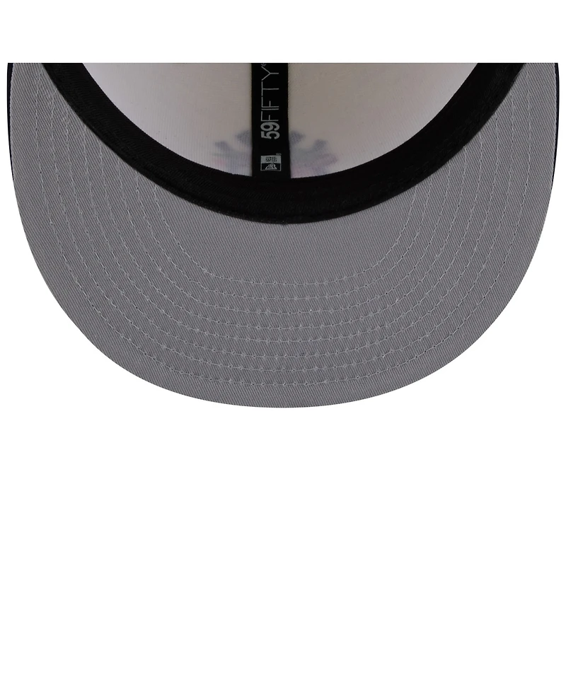 New Era Men's White/Navy York Yankees Blossom 59FIFTY Fitted Hat