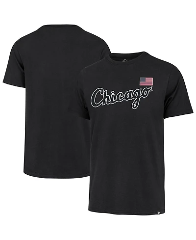 '47 Brand Men's Black Chicago White Sox Heritage U.s. Flag T-Shirt