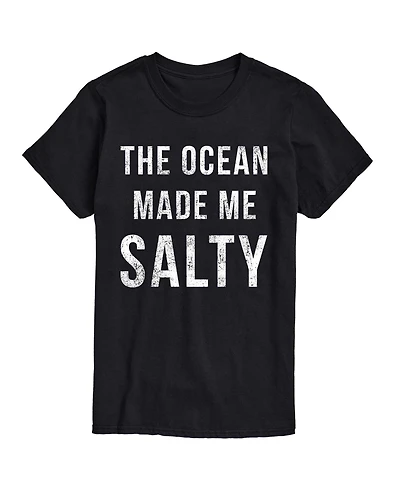 Airwaves Men's Instant Message The Ocean Made Me Salty Graphic T-Shirt