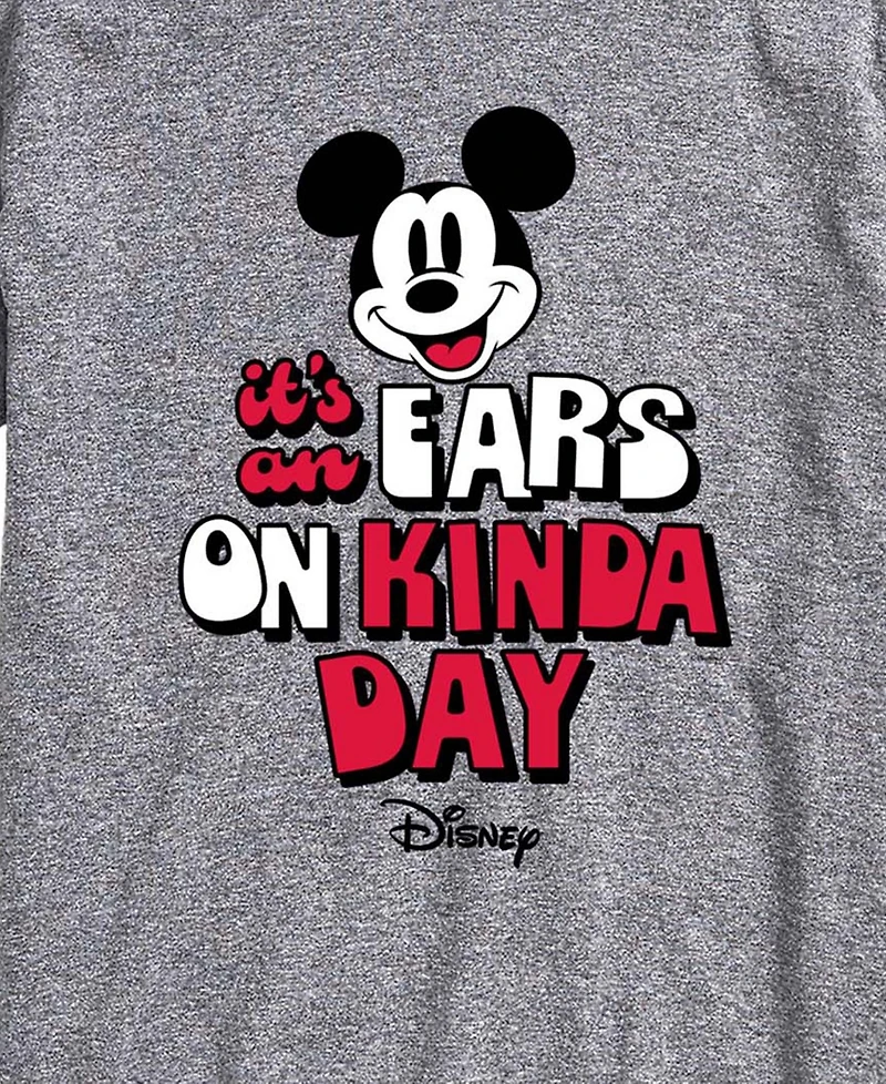 Airwaves Men's Disney Its An Ears On Kinda Day Graphic T-Shirt
