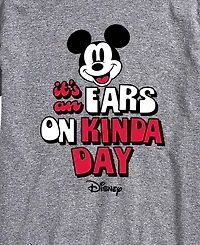 Airwaves Men's Disney Its An Ears On Kinda Day Graphic T-Shirt