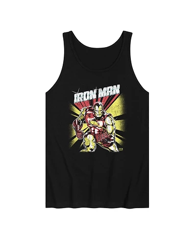 Airwaves Men's Iron Man Retro Graphic Tank Top