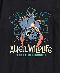 Airwaves Men's Lilo And Stitch Alien Wildlife Graphic T-Shirt