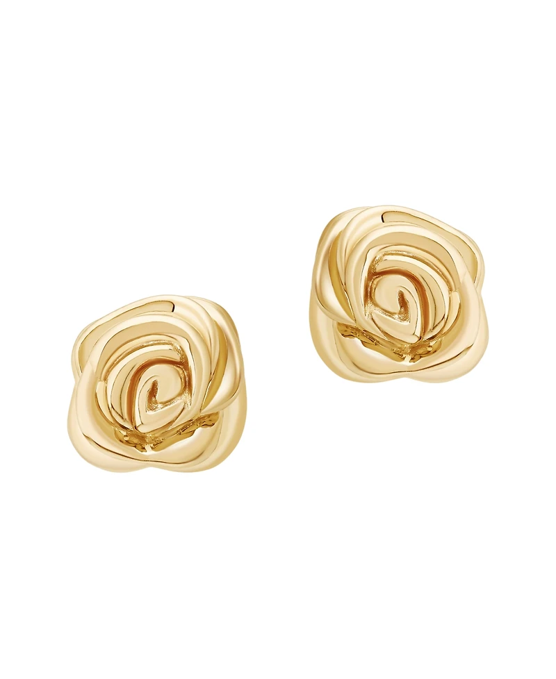 Macy's Flower Stud Earrings in 10k Yellow Gold