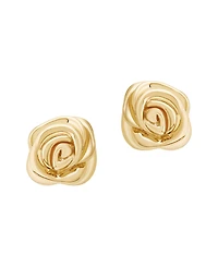 Macy's Flower Stud Earrings in 10k Yellow Gold