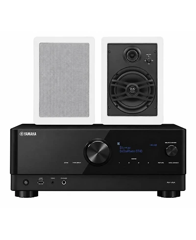 Yamaha Rx-V6A 7.2-Channel 8K Av Receiver with Speaker Pair