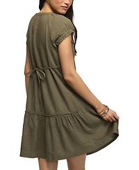 Lucky Brand Women's Ruffle-Trim Sweetheart Neck Mini Dress