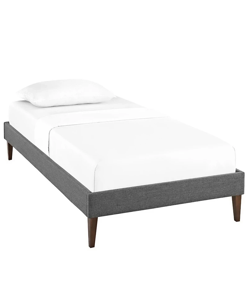 Modway Sharon Fabric Twin Bed Frame with Squared Tapered Legs