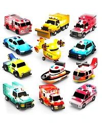 Gnuadz 12 Pack Light Up Bath Cars Water-Activated Flashing Sensory Toys