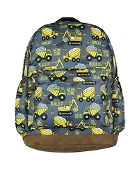 Intimo Dump Trucks 16 Inch Construction Vehicles All Over Print School Book Bag