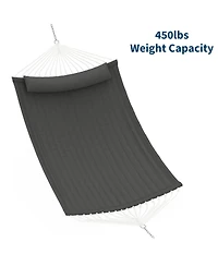 gaomon Durable Double Outdoor Hammock, Hanging Bed for Garden, Patio, Lawn