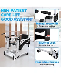 gaomon Electric Transfer Lift Chair with Commode Seat for Home Mobility Assistance