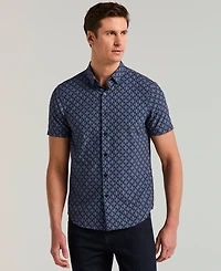 Perry Ellis Men's Ombre Diamond Print Shirt