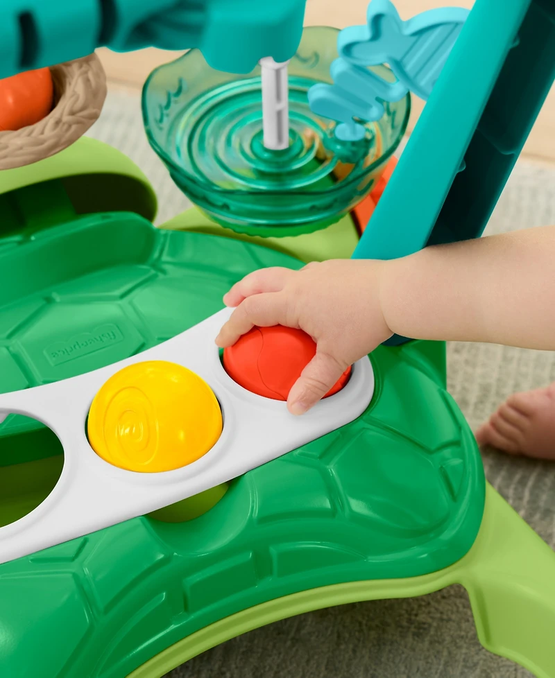 Fisher Price Moves with You Turtle Walker with 5 Balls Push Toy