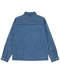 abercrombie kids Boys' 5-18 Long-Sleeve Denim Patch Shirt