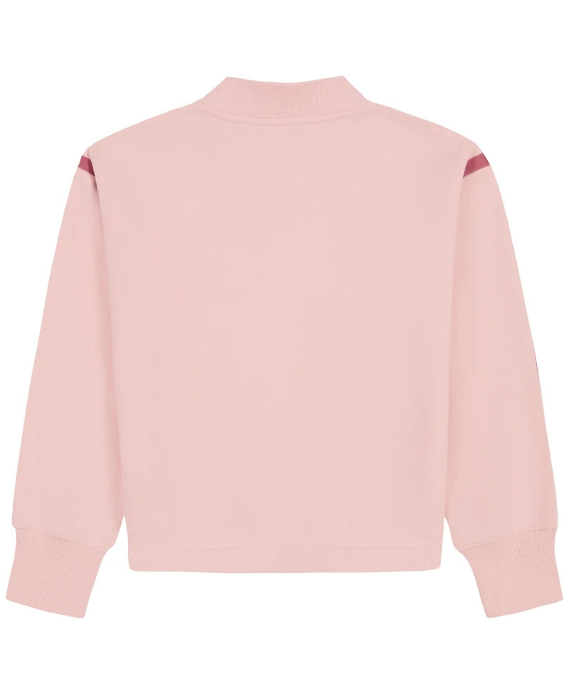 Tommy Hilfiger Girls' 7-16 Fleece Quarter-Zip Sweatshirt