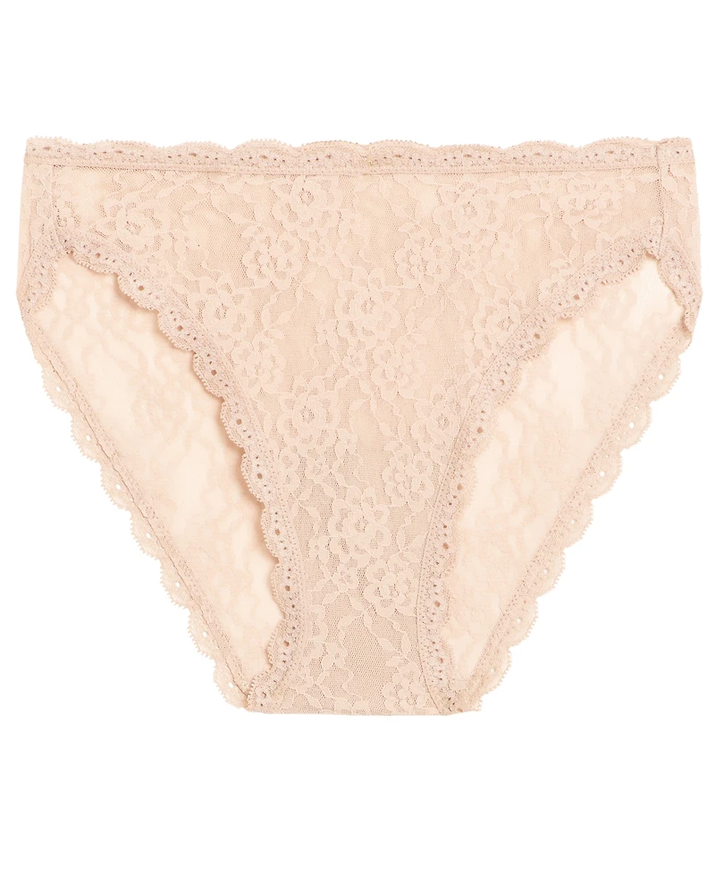 b.tempt'd Women's by Wacoal Floral Lace Moderate Coverage High-Leg Panties