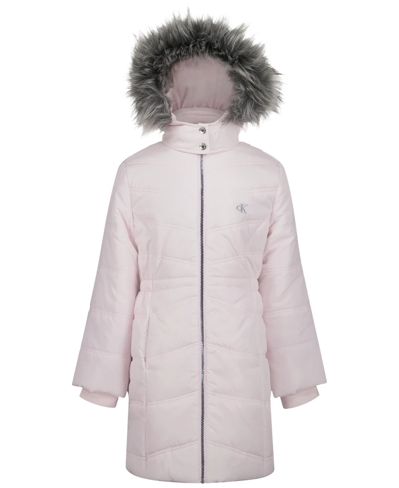 Calvin Klein Girls' 7-16 Aerial Puffer Jacket