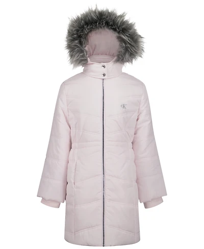 Calvin Klein Girls' 7-16 Aerial Puffer Jacket