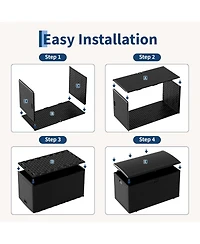 gaomon 73 Gallon Waterproof Large Resin Deck Box Indoor Outdoor