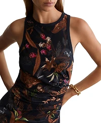 Reiss Women's Lola Printed Jersey Midi Dress