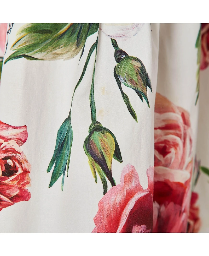 Pre-Owned Dolce & Gabbana Women's Pre-Owned Dolce and Gabbana Floral Print Cotton Ruffled Dress