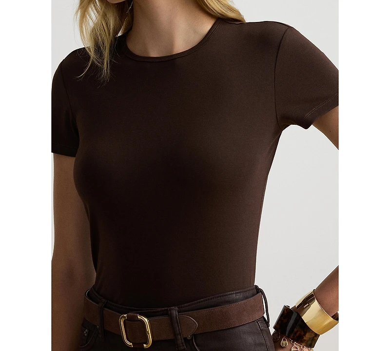 Lauren Ralph Stretch Knit T-Shirt, Regular & Petite