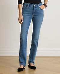 Lauren Ralph Women's Mid-Rise Slim Straight Jeans