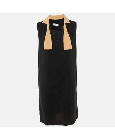 Pre-Owned Chloe Women's Crepe Neck Tie Detail Short Dress