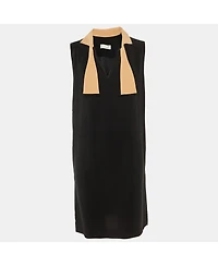Pre-Owned Chloe Women's Crepe Neck Tie Detail Short Dress