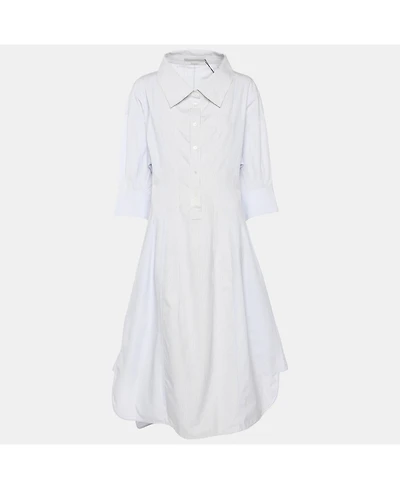 Pre-Owned Stella Mccartney Women's Poplin Midi Dress