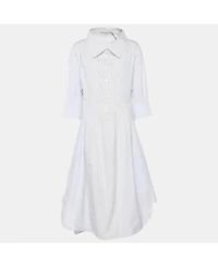 Pre-Owned Stella Mccartney Women's Poplin Midi Dress