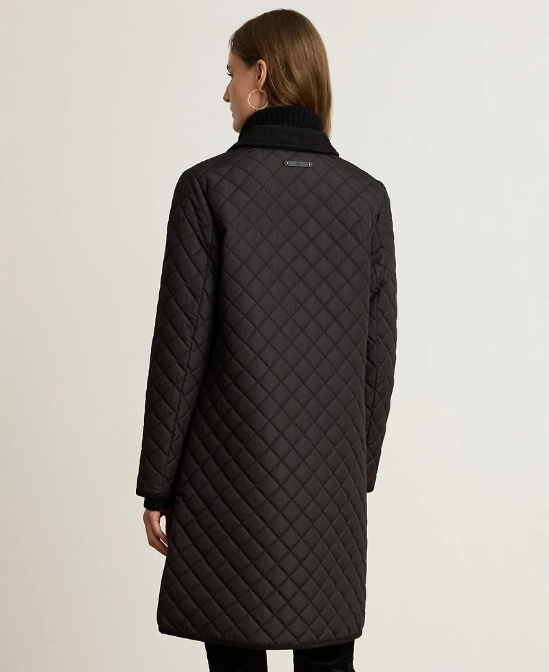 Lauren Ralph Women's Diamond-Quilted Coat
