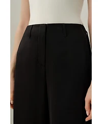 Lilysilk Women's Curved Seam Silk Crepe Pants