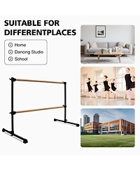 Zeny Solid Wood Ballet Barre With Adjustable Range For Dance Practice