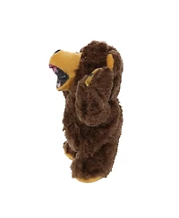 Mighty Jr Angry Animals Bear, Durable Plush Squeaky Dog Toy