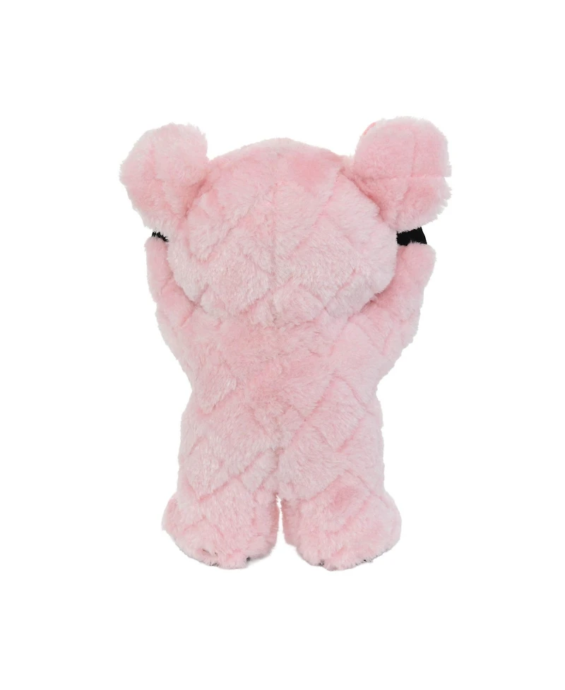 Mighty Angry Animals Pig, Durable Plush Squeaky Dog Toy