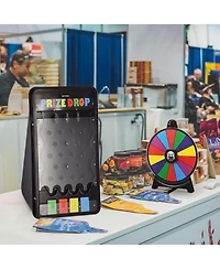 WinSpin Mini Tabletop Prize Drop Board and 12" Prize Wheel Kit Fortune Game Eagle