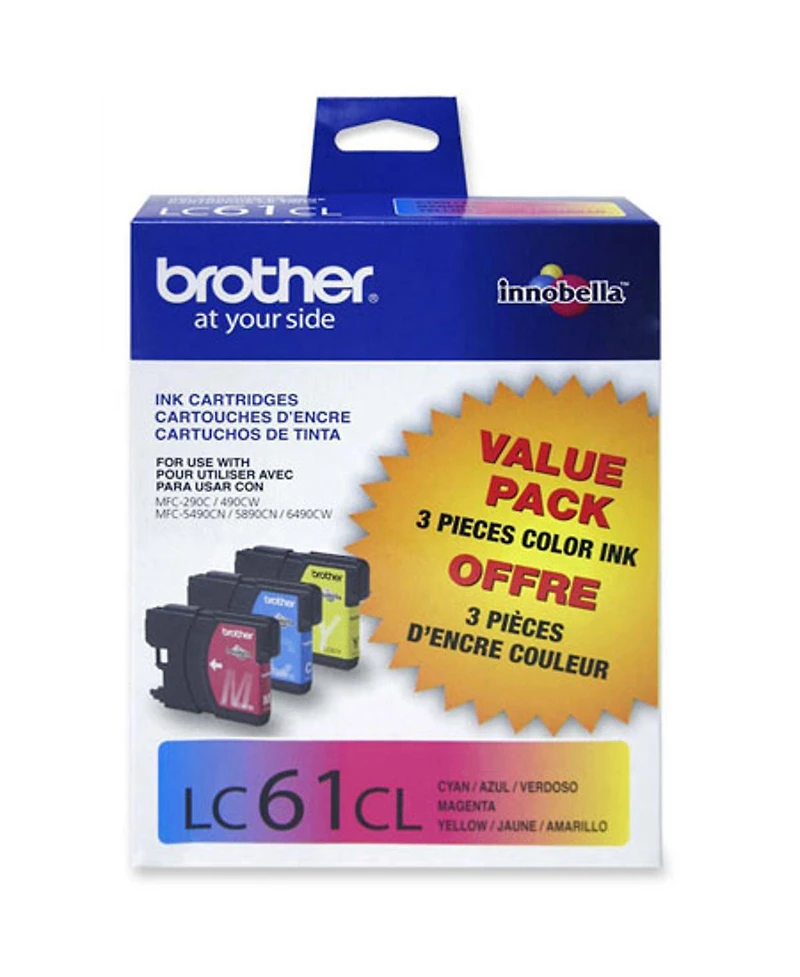 Brother LC613PKS Standard-Yield Ink Cartridge 3-Pack for Brother Dcp and Mfc Series Printers