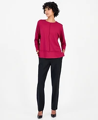 Jones New York Petite Serenity Dolman 3/4-Sleeve Tunic
