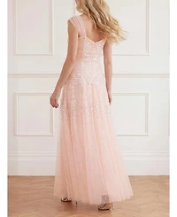 Needle & Thread Women's Sunrise Sequin Sweetheart Ankle Gown